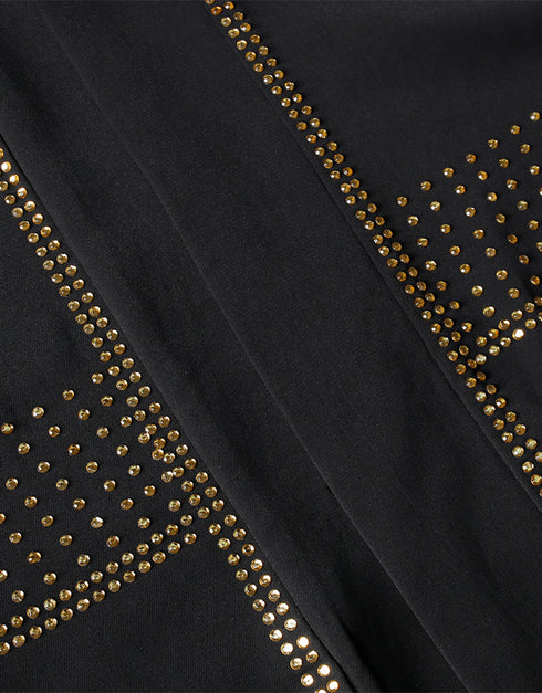 Diamond-Embellished Abaya Dress for Women